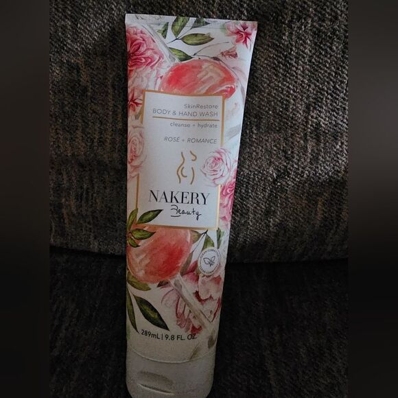 Brand new Nakery Beauty SkinRestore Body and hand wash.  Rose & Romance. 9.8oz - Picture 1 of 3